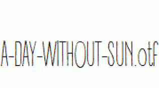 A-DAY-WITHOUT-SUN.otf