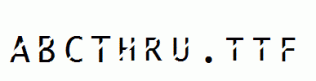 ABCThru.ttf