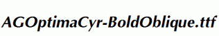 AGOptimaCyr-BoldOblique.ttf