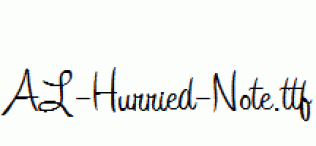AL-Hurried-Note.ttf