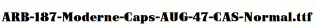 ARB-187-Moderne-Caps-AUG-47-CAS-Normal.otf