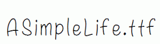 ASimpleLife.ttf