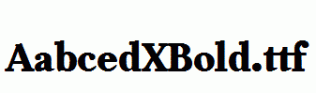 AabcedXBold.ttf