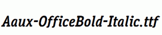 Aaux-OfficeBold-Italic.ttf