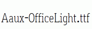 Aaux-OfficeLight.ttf