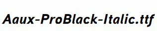 Aaux-ProBlack-Italic.ttf