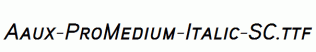 Aaux-ProMedium-Italic-SC.ttf