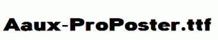 Aaux-ProPoster.ttf