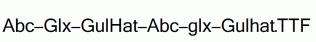 Abc-Glx-GulHat-Abc-glx-Gulhat.ttf