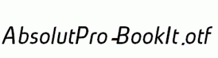 AbsolutPro-BookIt.otf