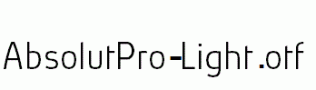 AbsolutPro-Light.otf