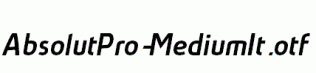 AbsolutPro-MediumIt.otf