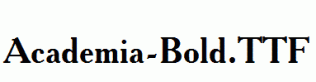 Academia-Bold.ttf