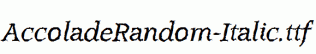 AccoladeRandom-Italic.ttf