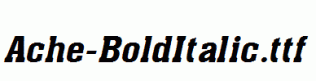 Ache-BoldItalic.ttf