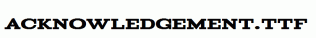 Acknowledgement.ttf