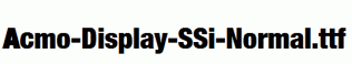 Acmo-Display-SSi-Normal.ttf