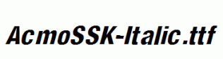 AcmoSSK-Italic.ttf