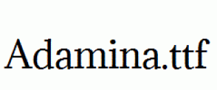 Adamina.ttf