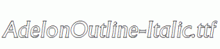 AdelonOutline-Italic.ttf