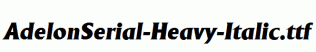 AdelonSerial-Heavy-Italic.ttf