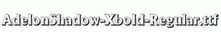 AdelonShadow-Xbold-Regular.ttf