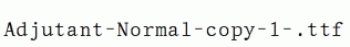 Adjutant-Normal-copy-1-.ttf