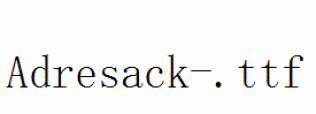 Adresack-.ttf
