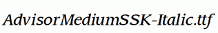 AdvisorMediumSSK-Italic.ttf