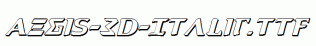 Aegis-3D-Italic.ttf