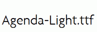 Agenda-Light.ttf