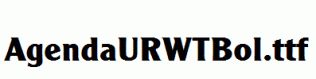 AgendaURWTBol.ttf