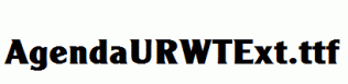 AgendaURWTExt.ttf