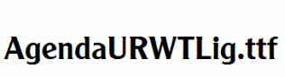 AgendaURWTLig.ttf
