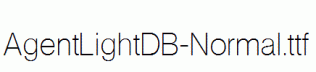 AgentLightDB-Normal.ttf
