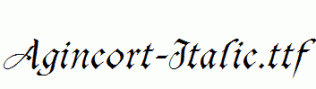 Agincort-Italic.ttf