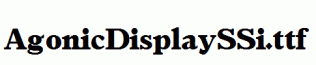 AgonicDisplaySSi.ttf
