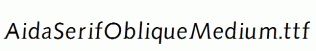 AidaSerifObliqueMedium.ttf