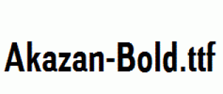 Akazan-Bold.ttf