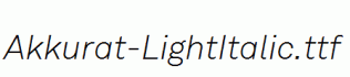 Akkurat-LightItalic.ttf