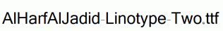 AlHarfAlJadid-Linotype-Two.ttf
