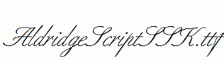 AldridgeScriptSSK.ttf