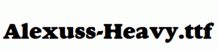 Alexuss-Heavy.ttf
