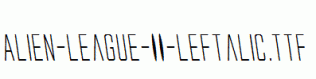Alien-League-II-Leftalic.ttf