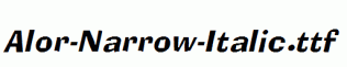 Alor-Narrow-Italic.ttf