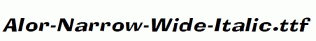 Alor-Narrow-Wide-Italic.ttf