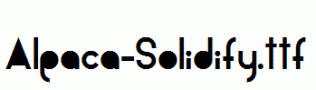 Alpaca-Solidify.ttf