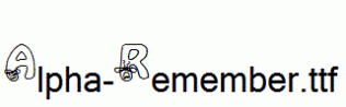 Alpha-Remember.ttf