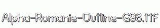 Alpha-Romanie-Outline-G98.ttf