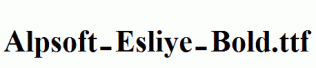Alpsoft-Esliye-Bold.ttf